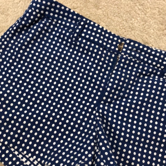 Blue and White Polka Dot Shorts - Picture 2 of 6